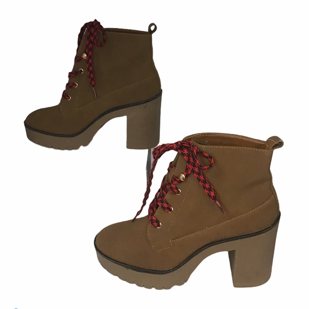 Brown Platform Booties - image 8